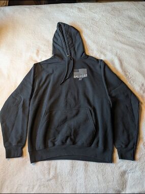 Black 'American AF' Patriotic Hoodie